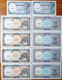 Egypt 10 Banknotes With Same Numbers #317 UNC - Egypte
