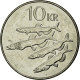 Monnaie, Iceland, 10 Kronur, 2004, TTB, Nickel Plated Steel, KM:29.1a - Islandia