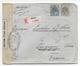 NEDERLAND - 1916 - ENVELOPPE RECOMMANDEE Avec DOUBLE CENSURE De BREDA => VERGIGNY - Poststempels/ Marcofilie