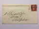 GB Victoria 1858 Cover To David Ewart Writer Of Ecclefechan Scotland Tied With Penny Star Perf 14 + Scotland Mark - Storia Postale