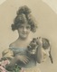 ENFANTS - LITTLE GIRL - MAEDCHEN - CHATS - CAT - Jolie Carte Fantaisie Portrait Fillette Et Chat - Portraits