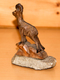 Art-antiquité_sculpture Bois_98_chamois Sur Rocher. - Bois