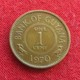 Guyana 1 Cent 1970 KM# 31 Lt 474 *VT Guiana - Guyana