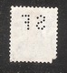 Perfin/perforé/lochung Switzerland No 99  1908-1933 - Hélvetie Assise Avec épée S F  Schwob Frères - Perforés