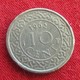 Surinam 10 Cents 1962 KM# 13  Suriname Surinão - Surinam 1975 - ...