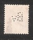 Perfin/perforé/lochung Switzerland No 98  1908-1933 - Hélvetie Assise Avec épée Bv  Schweizerischer Bankverein - Perforés