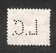 Perfin/perforé/lochung Switzerland No 98  1908-1933 - Hélvetie Assise Avec épée L.C.  Lutz & Co - Perforés