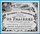 Etiquette + Collier - Bromure De Potassium DE FALIERES Rue De La Tacherie 75004 PARIS (Pharmacie Photographie) - Autres & Non Classés