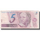 Billet, Brésil, 5 Reais, Undated (1994-97), KM:244e, TTB - Brésil