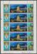 SHARJAH, KHOR  FAKKAN - Overprinted "Fourth Death Anniversary Of J. F. Kennedy". MNH ** Complete Numbered Sheet - Khor Fakkan