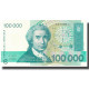 Billet, Croatie, 100,000 Dinara, 1993, 1993, KM:27A, NEUF - Croatia