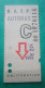 TICKET Métro RATP AUTOBUS  PARIS " C "  2° Classe  - TBE - Europe