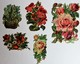 5 Grande Image Découpis Fleurs Bouquet De Fleurs Composition Florale Roses - Fleurs