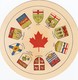 Circular Postcard , Provinces Of Canada - Unclassified