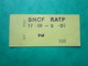 TICKET  Métro  Autobus RATP  PARIS  - 2° Classe - Couleur Jaune- 2000 - TBE - World