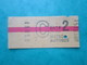 TICKET Métro Autobus RATP PARIS - " C " - 2° Classe - Tarif Réduit - 1973 - TBE - Monde