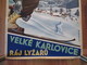 Velke Karlovice - Czechoslovakia - Big Vintage Ski Poster  - Lithography - Very Nice - 1946 - Affiches