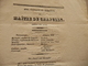 XIXème  Papier Chiffon  Paroles Airs Couplets Et Romances Maître De Chapelle Opéra   XIXème - Autres & Non Classés