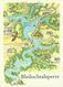 2 AKs Landkarten Talsperren Bleiloch + Kriebstein DDR Color # - Maps