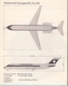 EUROPE (SUISSAIR) CARTES - ROUTES - MÉDITERRANÉE (Images De MCDONNELL DOUGLAS DC Et De BEOING 747) - Autres & Non Classés