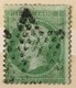 Timbre France Napoléon III 1862 (°) 5c Vert Empire Franc YT 20 Oblitération étoile (côte 13 Euros) – 386a - 1862 Napoléon III