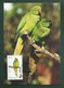 Mauritius  2003 , Mauritius Parakeet / Mauritius-Sittich - WWF Official Maximum Card - 19.03.2003 - Maurice (1968-...)