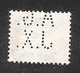 Perfin/perforé/lochung Switzerland No 103  1908-1933 - Hélvetie Assise Avec épée A.G. J.X.  Ag Generale Journaux Naville - Perforés