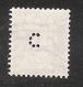 Perfin/perforé/lochung Switzerland No 103  1908-1933 - Hélvetie Assise Avec épée  C  Handelsbank (Banque Commerciale) - Gezähnt (perforiert)