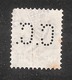 Perfin/perforé/lochung Switzerland No 103  1908-1933 - Hélvetie Assise Avec épée  C.C. Continental Caoutchouc - Perforés