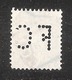 Perfin/perforé/lochung Switzerland No 103  1908-1933 - Hélvetie Assise Avec épée   FC  Flegenheimer & Cie - Perforadas