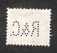 Perfin/perforé/lochung Switzerland No 103  1908-1933 - Hélvetie Assise Avec épée   R&C.  Reichenbach & Co - Gezähnt (perforiert)