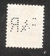 Perfin/perforé/lochung Switzerland No 103  1908-1933 - Hélvetie Assise Avec épée   F&R  Fischer & Rechsteiner - Perforés