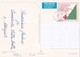 Santa Claus Bringing Christmas Presents With Reindeer Sleigh - Pitkäranta - Red Cross 1989 - Suomi Finland Postage Paid - Rotes Kreuz