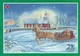 Family Is Going To Christmas Church With Horse Sleigh - Pitkäranta - Red Cross 1997 - Suomi Finland - Postage Paid - Croix-Rouge