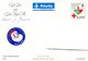 Girl Is Giving Christmas Present To Santa Claus - Pitkäranta - Red Cross 1996 - Postal Stationery - Åland - Postage Paid - Entiers Postaux