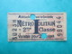 ANCIEN TICKET - Métropolitain - PARIS " I " (valable Pour 2 Voyages) 2° Classe - TBE - Mundo