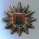 Hamburg Polizei, Federal Police Germany, Metal Insignia, Cap Badge, D 50 Mm - Police