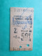 ANCIEN TICKET SNCF Métro PARIS - 2° Classe - 50 % Réduit -  GARE PARIS - LYON - Tonnerre - 1963 - TBE - Mundo