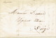 Précurseur Lettre Du 26/9/1847 Envoyée Par Porteur De VERVIERS à LIEGE - Signé A. REMACLE Imprimeur-libraire à VERVIERS - 1830-1849 (Belgique Indépendante)