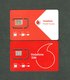 PHONECARDS--PORTUGAL-  TELEMOVEL- 2 CARDS---VODAFONE ( DIFFERENTS ) - Portugal