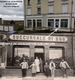 TOP TUCQUENIEUX - HOTEL CAFE DU CENTRE ET COMPTOIRS FRANCAIS RUE LORIS BATIGNANI VERS 1910 ( BAR COMMERCE COMPTOIR ) - Other & Unclassified