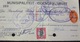 CHEQUE=SOUTH AFRICA=STANDARD BANK=MUNICIPALITY ODENDAALSRUST=ORANGE FREE STATE=1950 - Chèques & Chèques De Voyage