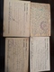 Croatia Ww2 4 Jewish Prisoner Cards Lepoglava And Jasenovac Judaica - Croatia