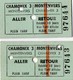 2 Tickets Aller - Retour  - Téléphérique  CHAMONIX  3   - MONTENVERS - Autres & Non Classés