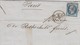 LETTRE COVER. 1855. BANK  ROTHSCHILD. LAURENT DESCOURS LYON TO PARIS. NO CORRESPONDANCE - Sonstige & Ohne Zuordnung