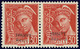 * Surcharge Renversée. No 2, Paire. - TB (N°et Cote Maury) - War Stamps