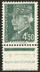 * No 13 (4,50f Pétain Typo, Mi. # 13), Bdf, Aminci Au Recto, TB D'aspect. - R (tirage 100, Cote Mi.: 4500€) - War Stamps