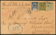 Lettre Nos 52 + 54 + 55, Obl Cad Canton Avril 1907 Sur Enveloppe Recommandée Pour Bombay. - TB - Autres & Non Classés