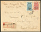 Lettre Nos 102 + 103, Sur Enveloppe De Libreville 20 Mars 1930 Recommandée Pour La France , Avec Griffe Noire Spéciale D - Other & Unclassified