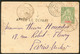 Lettre CP Entier 5c Vert-jaune (N°9), Obl Cad Say + Correspondances Militaires Nov 1903, Pour Paris. - TB - Autres & Non Classés